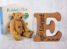 Load image into Gallery viewer, Single Oak Letter Personalised Christening, Birthday for Children